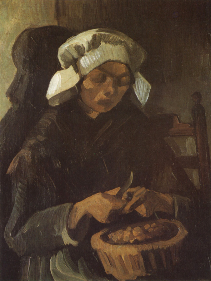 Peasant Woman Peeling Potatos (nn04)